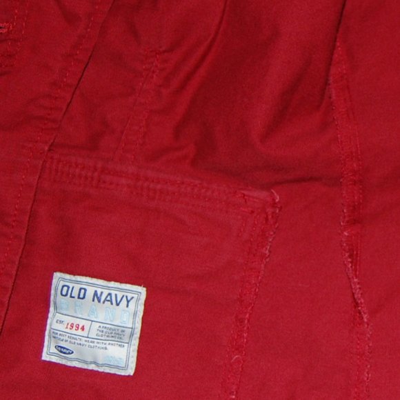 Old Navy Red Denim Blazer, Women Size L (39" Bust) - Picture 9 of 11